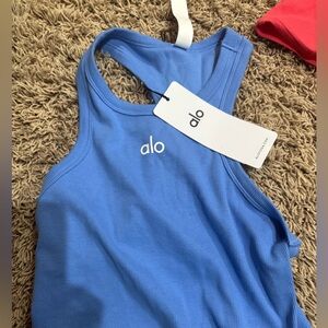 ALO Yoga Blue Tank Top